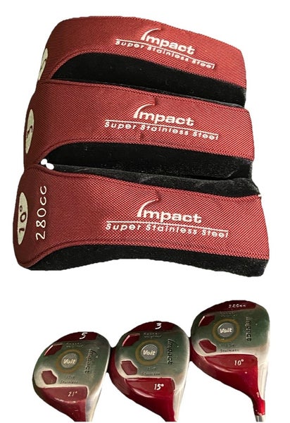 Voit Copper Weighted RH Wood Set 280cc 10* Driver, 3w, 5w Regular Graphite HC's