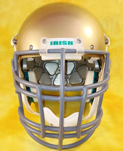 Throw back Notre Dame Fighting Irish Custom fullsize Schutt XP football helmet