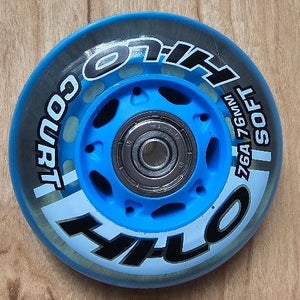 Bauer S19 Hi-Lo Court Inline Hockey Wheels 76A 76MM with Bearings. Set of 8 (New)