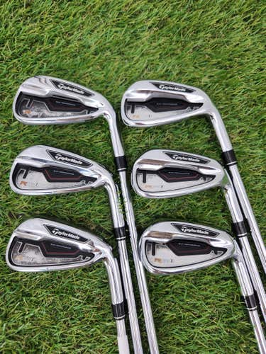 2015 TAYLORMADE RSI 1 IRON SET 5-PW REG STEEL SHAFT GOOD