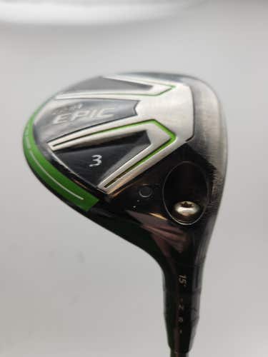 2017 CALLAWAY GBB EPIC 3 WOOD 15* XSTIFF ALDILA ROGUE MAX 75 +HC GOOD