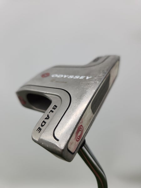 ODYSSEY WHITE STEEL 2 BALL BLADE PUTTER 34.75" FAIR