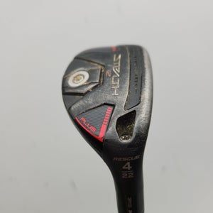 TAYLORMADE STEALTH 2 PLUS 4 HYBRID 22* STIFF HZRDUS RDX SMOKE BLACK FAIR