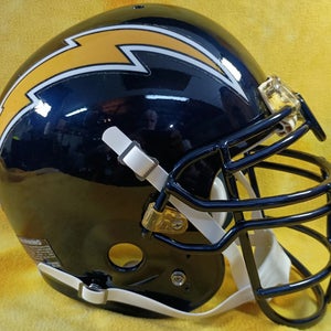 Throwback San Diego Chargers custom fullsize Schutt Air Adv. football helmet XL