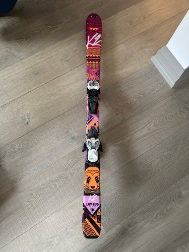 K2 Luv bug 124 cm All Mountain Skis With Bindings (Used)