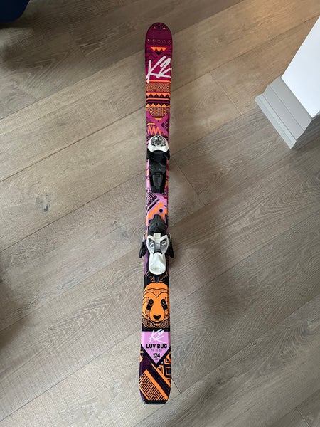K2 Luv bug 124 cm All Mountain Skis With Bindings (Used)