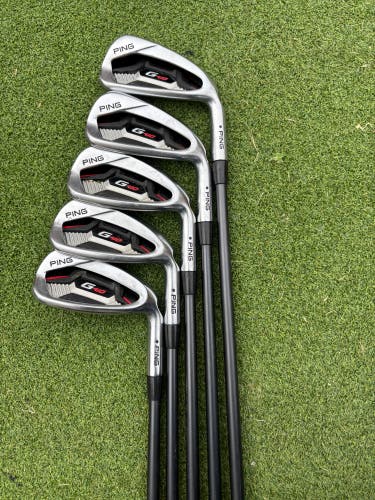 Men's Ping G410 Right Handed Iron Set Senior Flex Graphite Shaft (Used)