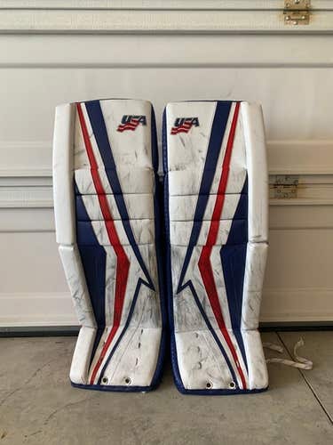 Vaughn Velocity V9 Senior Goalie Pads - 34" +2" - Great Used Condition! - Pixallo.store