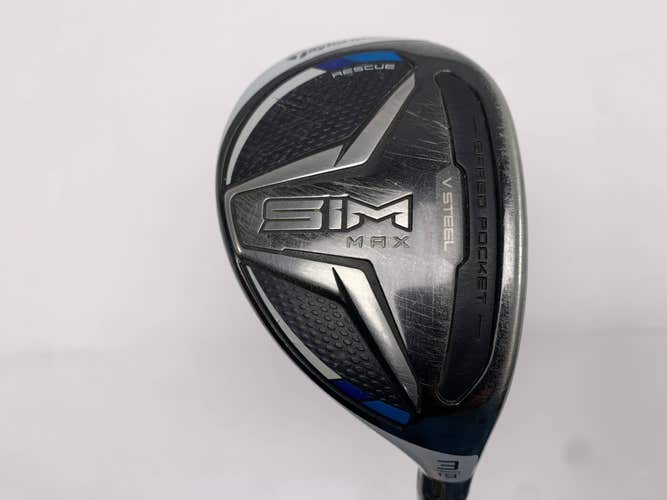 TaylorMade SIM MAX 3 Hybrid 19* Fujikura Ventus Blue 7S Stiff Graphite Mens RH