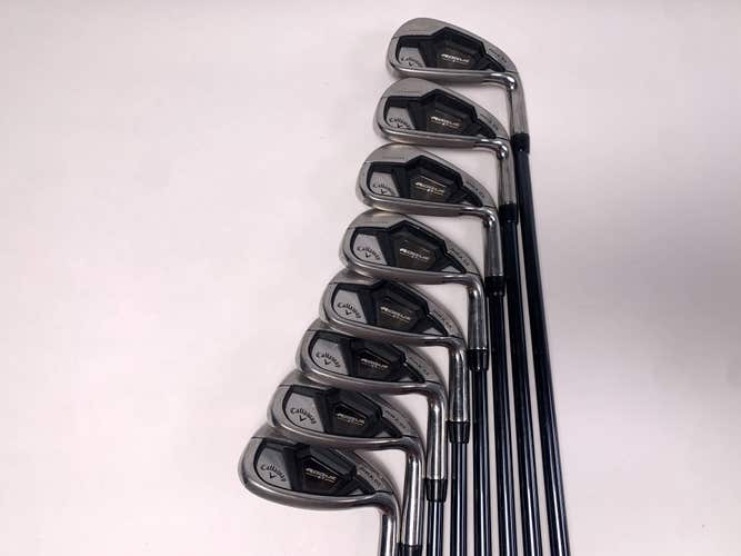Callaway Rogue ST Max OS Lite Iron Set 5-PW+AW+GW Recoil Dart F3 Regular Mens RH
