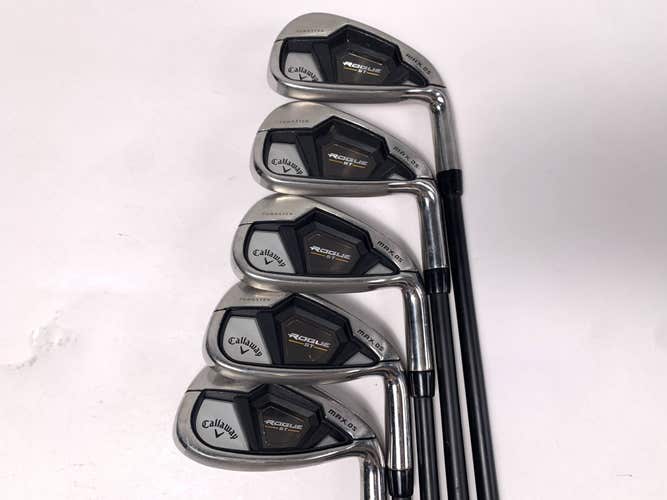 Callaway Rogue ST Max OS Iron Set 6-9+GW Cypher Forty 4.0 40g Ladies RH