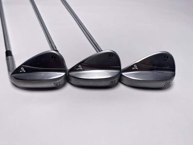 TaylorMade Milled Grind 4 Chrome Wedge Set 52*9 | 56*12 | 60*10 DG Tour Issue RH