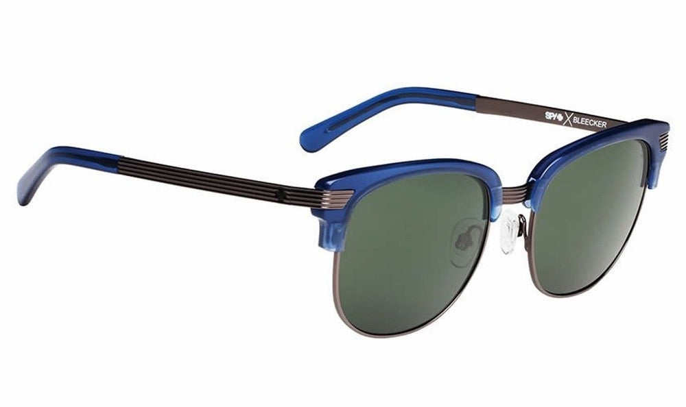 Spy Bleecker Sunglasses Ocean Blue Happy Grey Green Crosstown Collection New