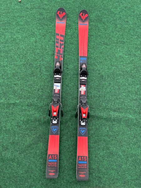 Kid's Rossignol Hero Athlete GS Pro 143 cm Racing Skis With Look NX7 GW Bindings (Used)