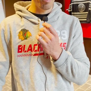 Marc-Andre Fleury TEAM PLAYER ISSUE Chicago Blackhawks Fanatics Authentic Pro Hoodie Large Game Used