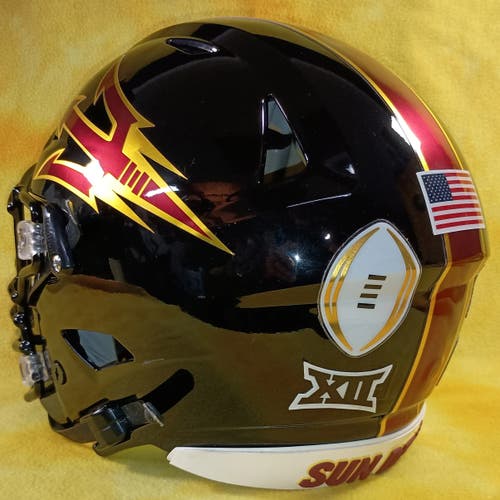 Arizona State Sun Devils custom fullsize Riddell speed Flex YXL football helmet