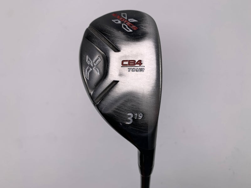 Tour Edge Exotics CB4 Tour 3 Hybrid 19* Aldila RIP 80g Stiff Graphite Mens RH