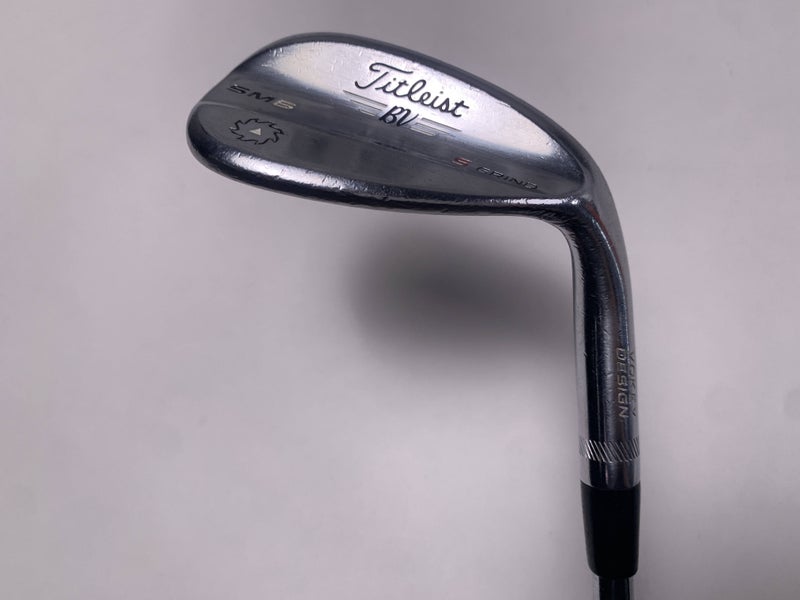 Titleist Vokey SM6 Tour Chrome Lob Wedge LW 58* 10 Bounce S-Grind Wedge Mens RH