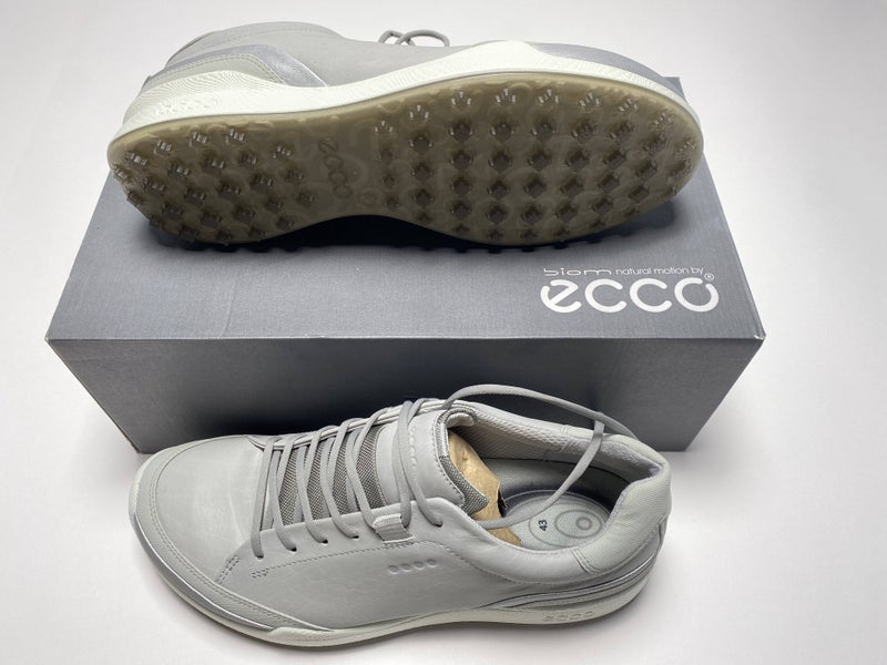 Ecco Mens Golf Biom Hybrid Golf Shoes Gray White Men's SZ 9 (131644 60058)