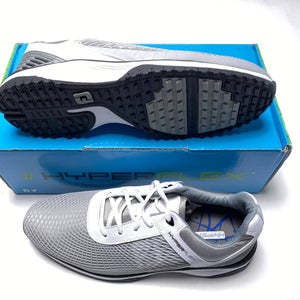FootJoy HyperFlex Fitness Trainer Shoes White Gray Men's SZ 9 (62800)