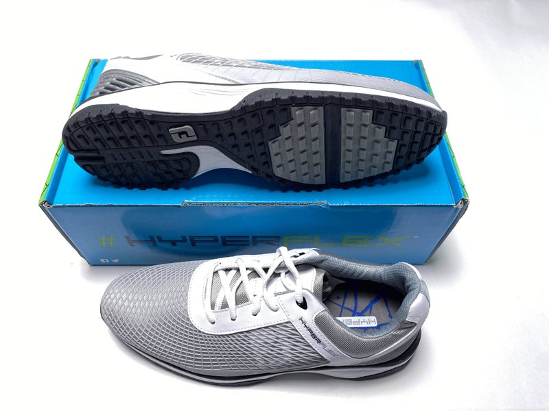 FootJoy HyperFlex Fitness Trainer Shoes White Gray Men's SZ 9 (62800)