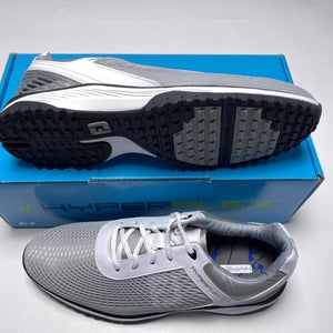 FootJoy HyperFlex Fitness Trainer Shoes White Gray Men's SZ 9.5 (62800)