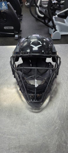 Used Evoshield PRO SRZ WB57084 7 1/2-8 Catchers Helmet w/Mask Black One Size 11497-S000153343