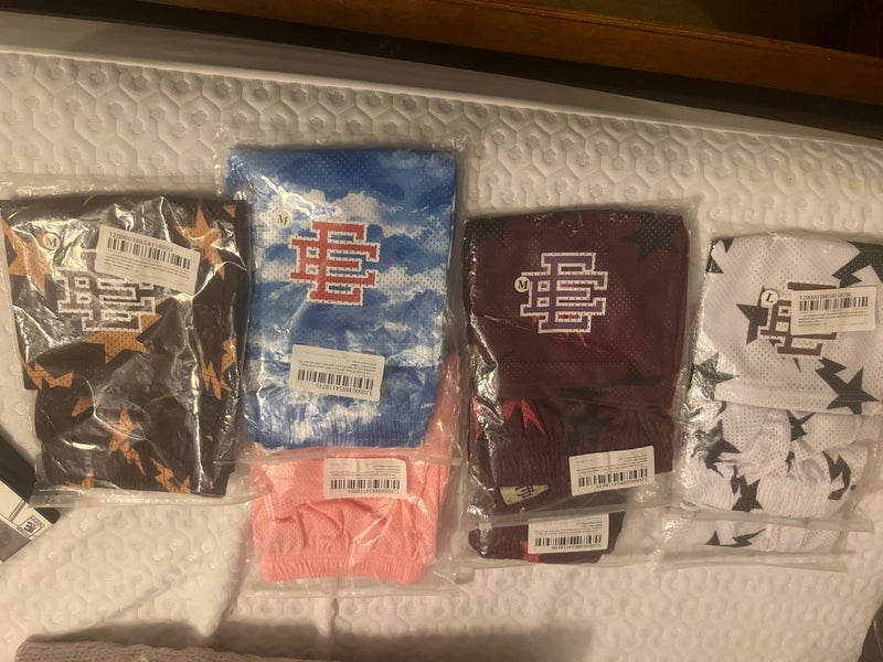 Medium/Large Adult Unisex Eric Emmanuel gym/workout mesh shorts. Buy 1 get 1 half off!