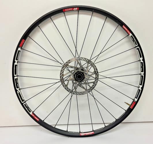 DT Swiss X1800 28-Spoke  Aluminum Disc Brake Tubeless Thru Axle 26" Front Wheel
