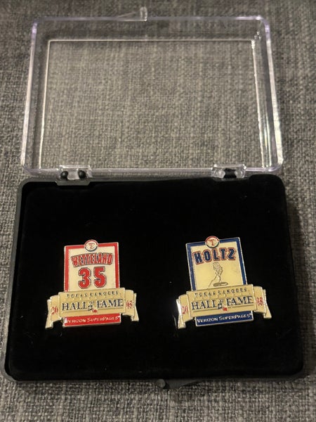 Texas Rangers MLB Hall of Fame Pins Wetteland & Holtz