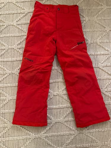 Red Unisex Youth Size 14 Spyder Ski Pants (Used)