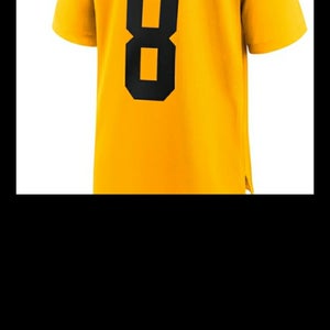 New!Pittsburgh Steelers Aaron Rodgers Gold Alternate 1933 Throwback Game Jersey