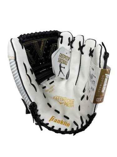 Used Franklin FASTPITCH PRO 12IN BB/SB Glove RH Throw White 12" 11833-S000166876