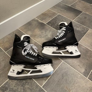 2024 Bauer Supreme Shadow Hockey Skates 10 Fit 1 With Fly Ti Steel (New)