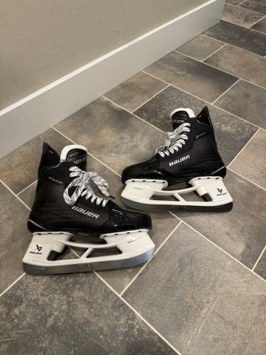 2024 Bauer Supreme Shadow Hockey Skates 10 Fit 1 With Fly Ti Steel (New)