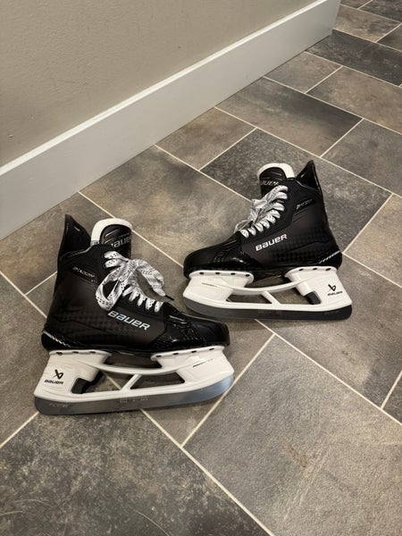 2024 Bauer Supreme Shadow Hockey Skates 10 Fit 1 With Fly Ti Steel (New)