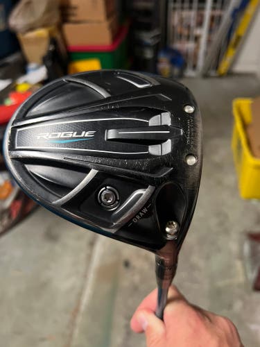 Callaway Rogue Draw Right Handed Driver Stiff Flex 9 Loft (Used)