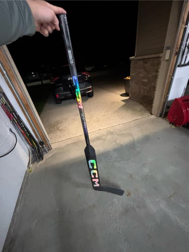 Senior CCM XF Pro Regular Goalie Stick 25" Paddle (Used)