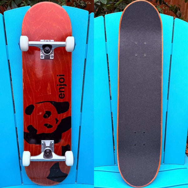 Enjoi Skateboards Panda Complete Skateboard 8.0” Thunder Trucks Chocolate Wheels