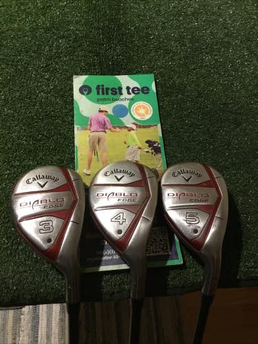 Callaway Diablo Edge Hybrids Set (3H, 4H, 5H) Regular 60g Graphite Shafts