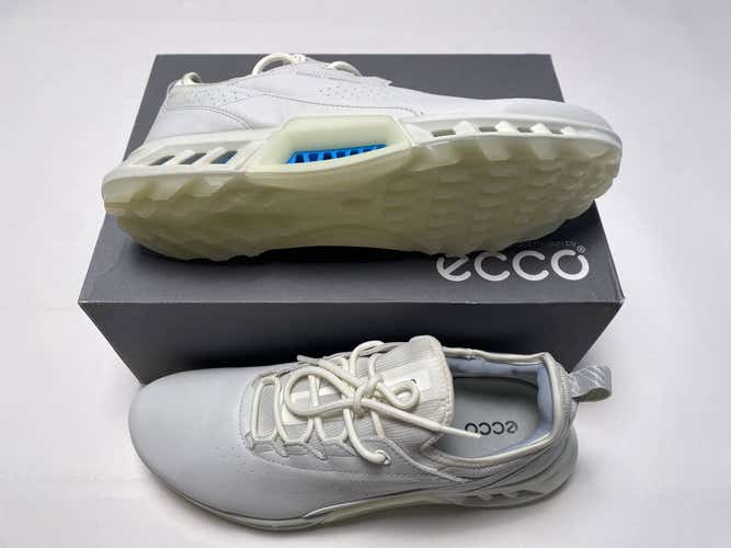 ECCO Golf Biom C4 Golf Shoes White Blue Women's SZ 10 (130903 01007)