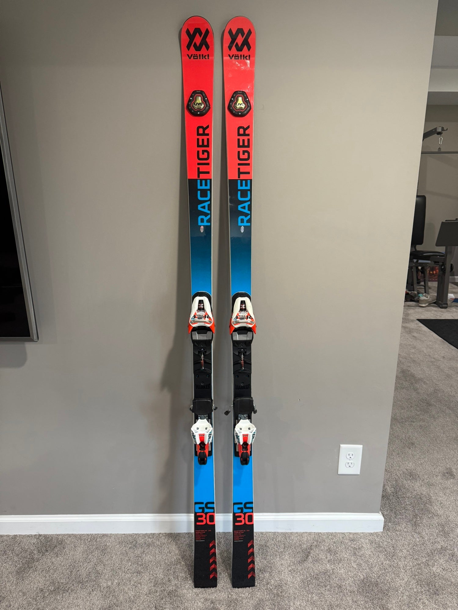 Völkl Racetiger SPEED WALL GS 187cm R27m Völkl Racetiger WC GS Speedwall 187 cm Ski + Look PX 18 Bindings