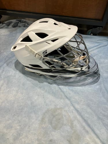 White Adult Goalie Cascade S Helmet (Used)