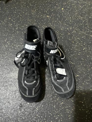 Used Nike Wrestling Shoes Black Junior 03.5 11605-S000207191