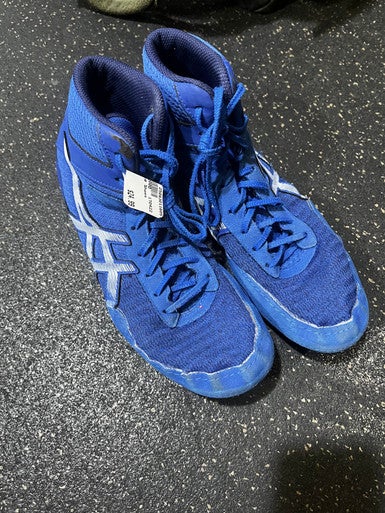 Used Asics Wrestling Shoes Royal Blue Senior 9.5 11605-S000206426