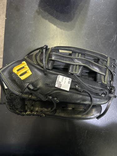 Used Wilson A950 BB/SB Glove RH Throw Black 14" 11605-S000208276