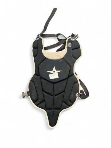 Used All-Star BLACK CHEST PROTECTOR Catchers Chest Protector Black Intermed 11863-S000023311