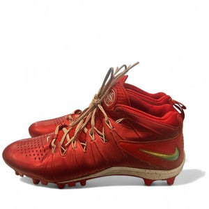 Used Nike HURRACHE Adult FB Cleats Red Senior 11 11863-S000022944