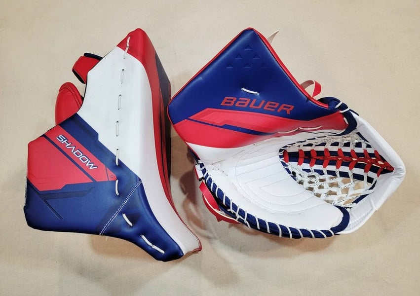 Bauer Supreme Shadow Regular glove & blocker  |  New  |  Intermediate Palms