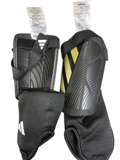 Used Adidas Soccer Shin Guards Adult Black SM 11833-S000166937